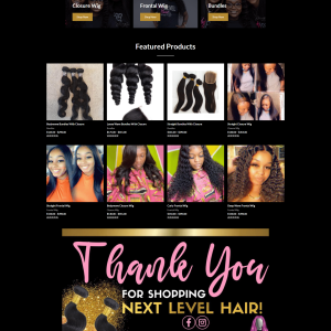 Next Level Hair Website